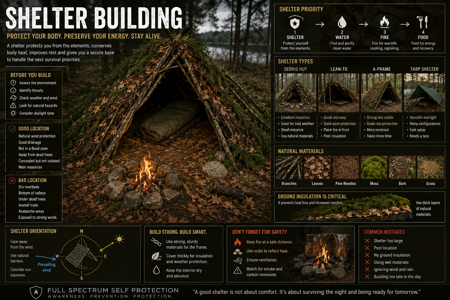 Shelter Building: Your First Line of Survival